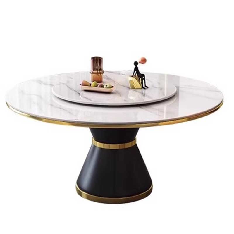 Modern Simple Turntable Marble Round Table - image 2