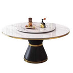 Modern Simple Turntable Marble Round Table - image 2