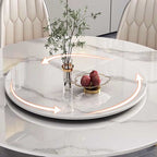 Modern Simple Turntable Marble Round Table - image 2