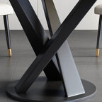 Modern Minimalist Light Luxury Slate Turntable Round Dining Table - image 4