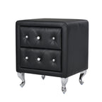 Modern Simple White Leather Nightstand - image 9