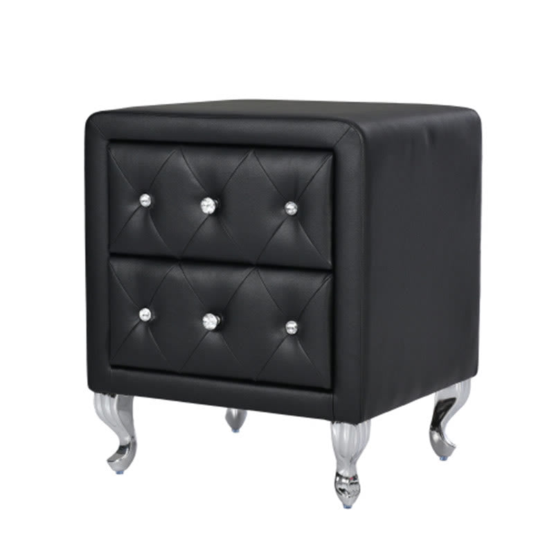 Modern Simple White Leather Nightstand - image 9