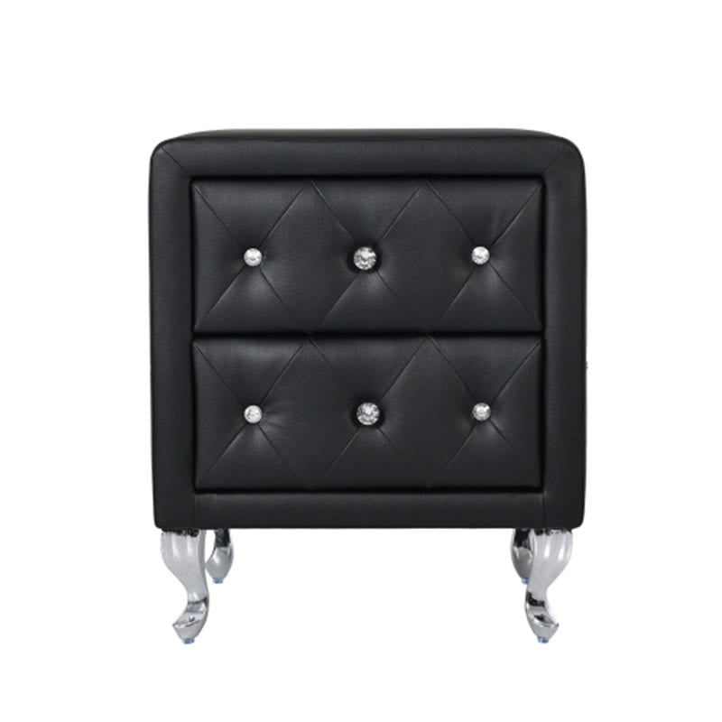 Modern Simple White Leather Nightstand - image 10