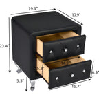 Modern Simple White Leather Nightstand - image 13