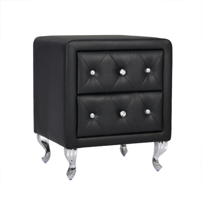 Modern Simple White Leather Nightstand - image 8