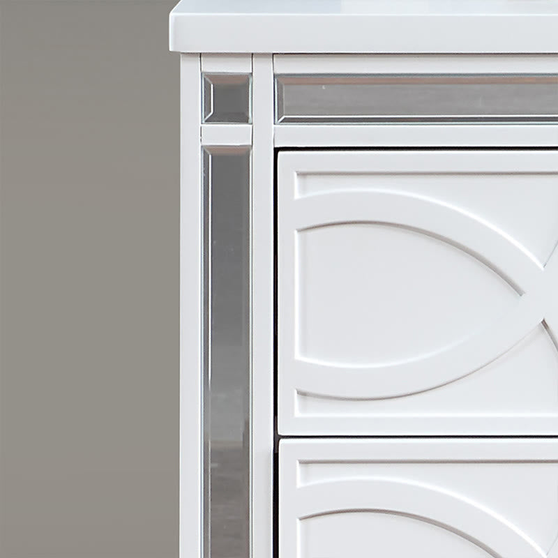 Modern Simple Three Drawers Nightstand - image 4