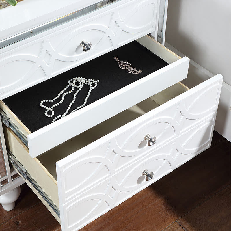 Modern Simple Three Drawers Nightstand - image 3