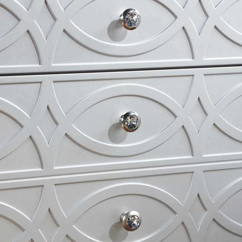 Modern Simple Three Drawers Nightstand - image 17