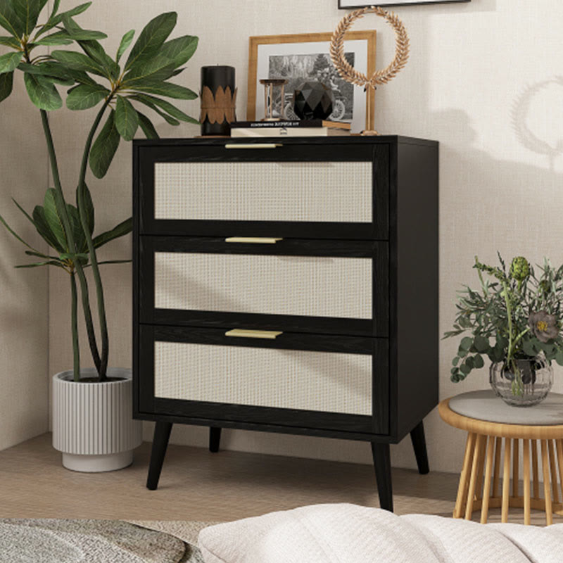 Medieval Style Rattan Nightstand - image 2