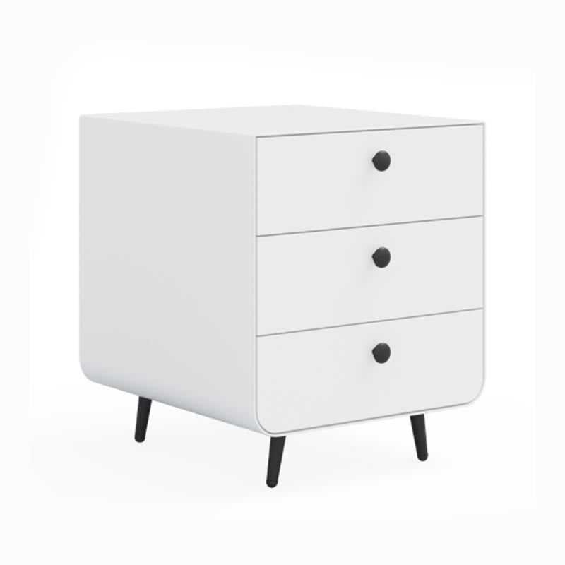 Modern Minimalist White Nightstand - image 1