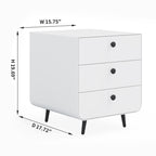 Modern Minimalist White Nightstand - image 11