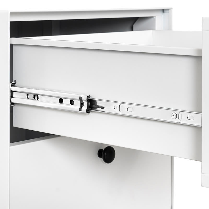 Modern Minimalist White Nightstand - image 5