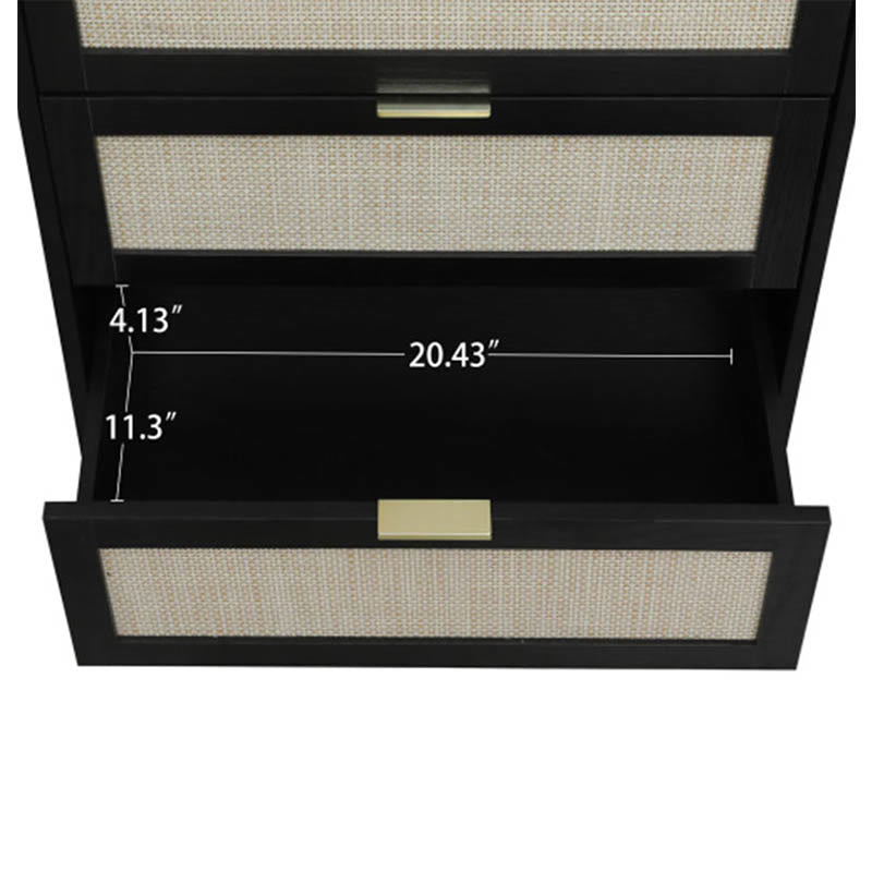 Medieval Style Rattan Nightstand - image 7