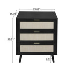 Medieval Style Rattan Nightstand - image 22