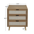 Medieval Style Rattan Nightstand - image 23