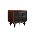 Wooden Nightstand Mid-century Bedside Table - image 2