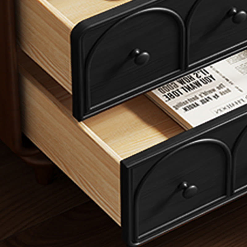 Wooden Nightstand Mid-century Bedside Table - image 5