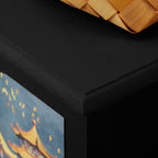 Painted Nightstand Solid Wood Bedside Table - image 2