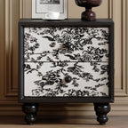 Mid-Century Nightstand Modern Bedside Table - 2x Black A - image 2