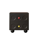 Mid-Century Solid Wood Nightstand Painted Storage Cabinet - image 1