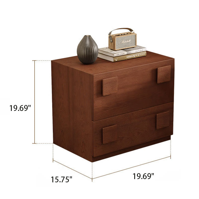 Mid-Century Nightstand Simple Bedside Cabinet - image 7