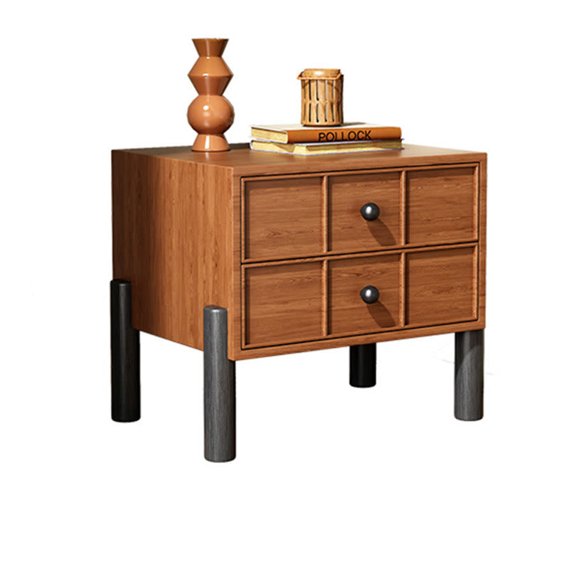 Natural Solid Wood Nightstand - image 1