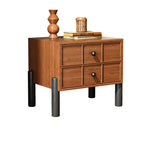 Natural Solid Wood Nightstand - image 1