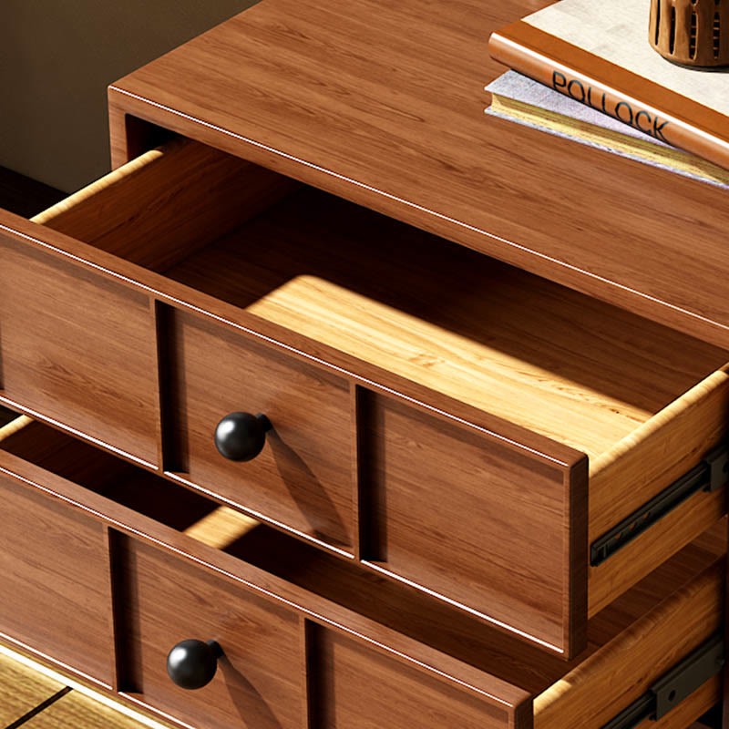 Natural Solid Wood Nightstand - image 3