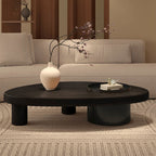 Log Living Room Coffee Table - Black - image 6