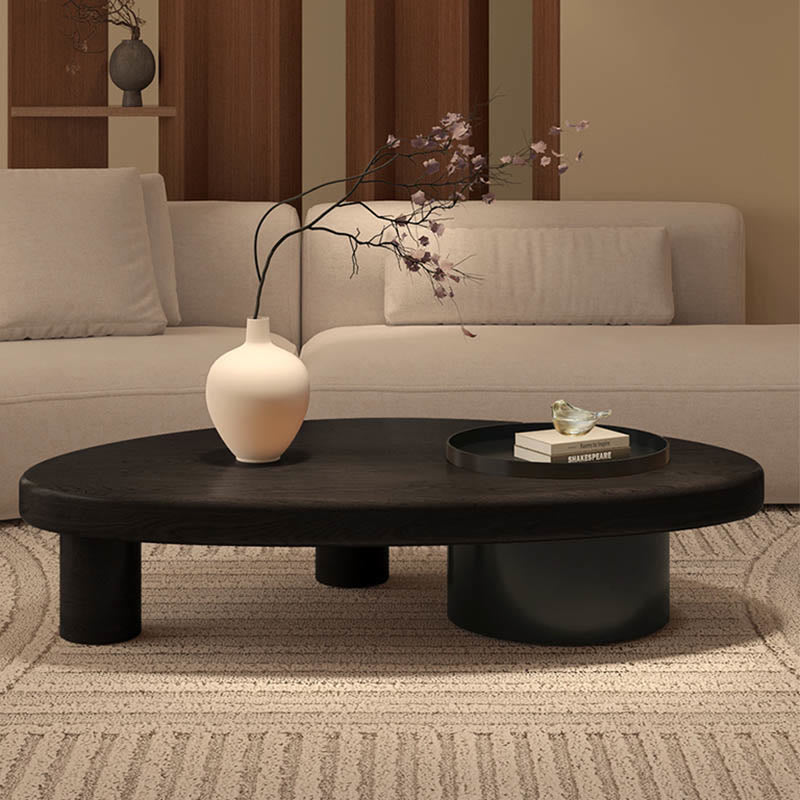 Log Living Room Coffee Table - Black - image 6