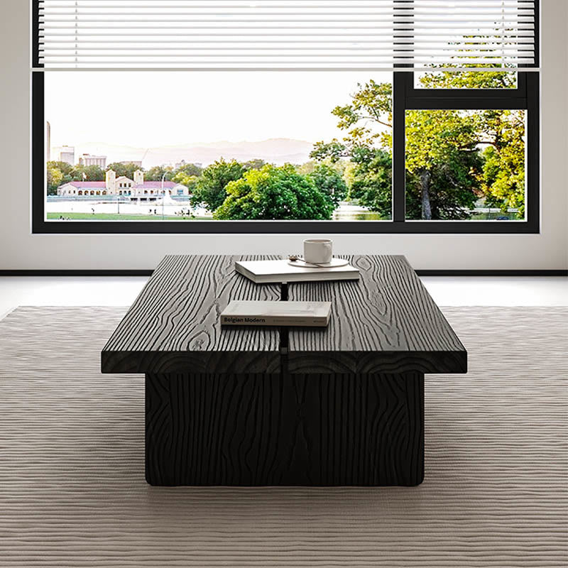 Rectangular Modern Solid Wood Coffee Table - image 4