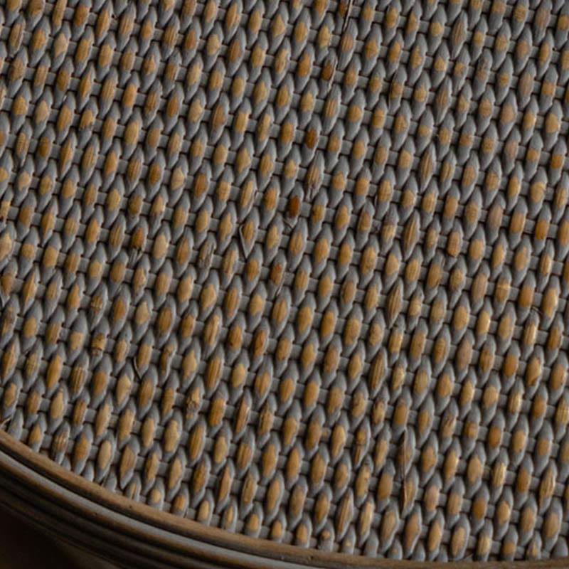 Rattan Round Wood Coffee Table - image 4