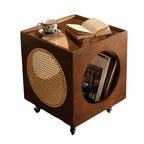 Movable Rattan Wood Coffee Table - image 1