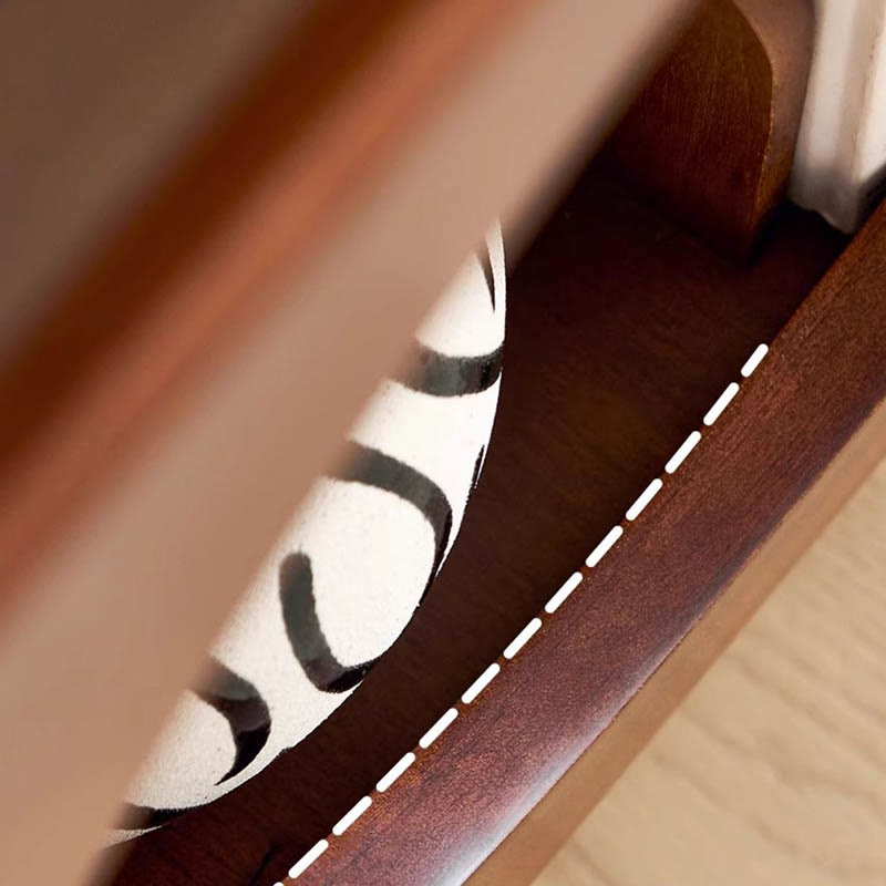 Movable Rattan Wood Coffee Table - image 4