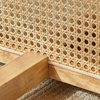 Rattan Mid-century Round Coffee Table - image 6