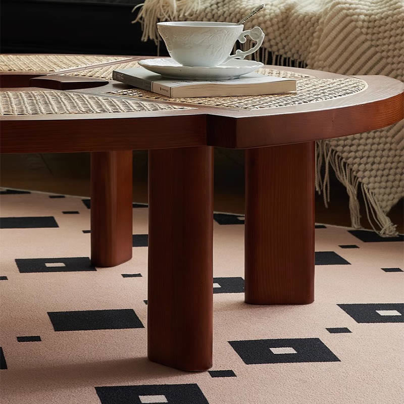 Special-shaped Rattan Round Coffee Table - image 6