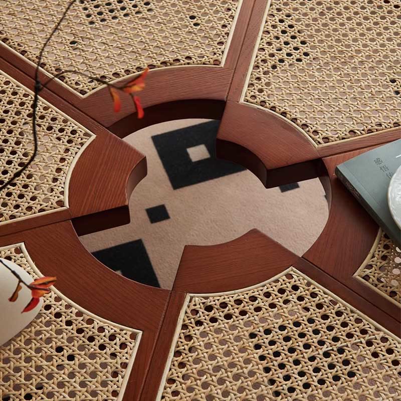 Special-shaped Rattan Round Coffee Table - image 8