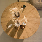 Mid-Century Classic Solid Wood Round Coffee Table - image 3