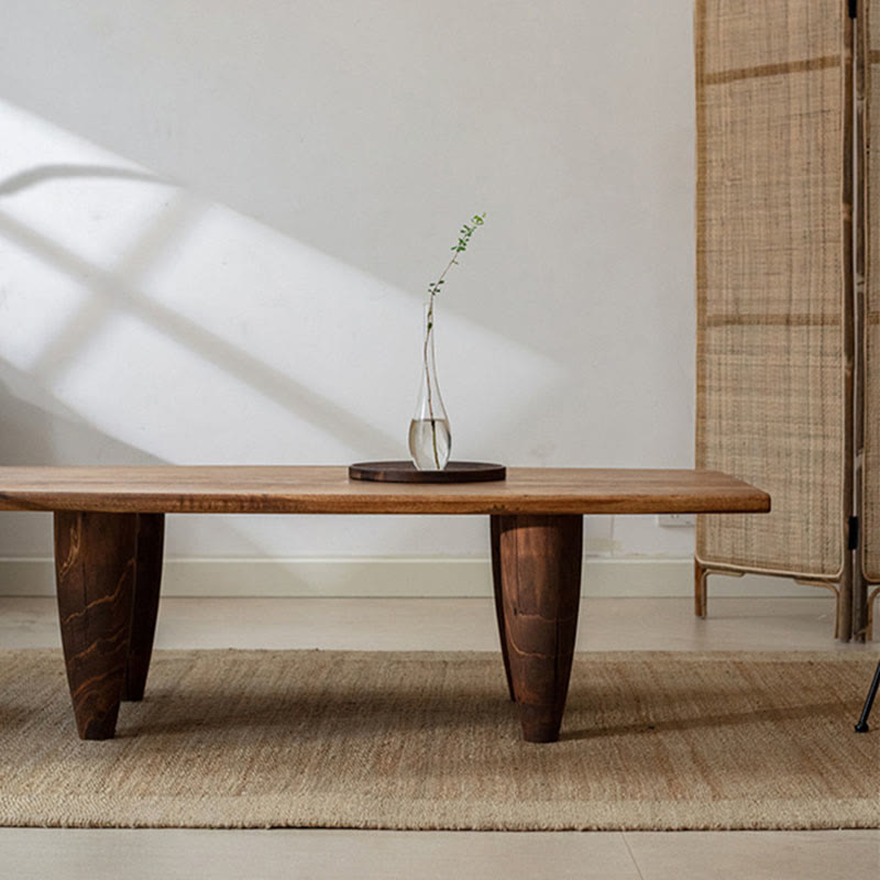 Simple Ash Wood Square Coffee Table