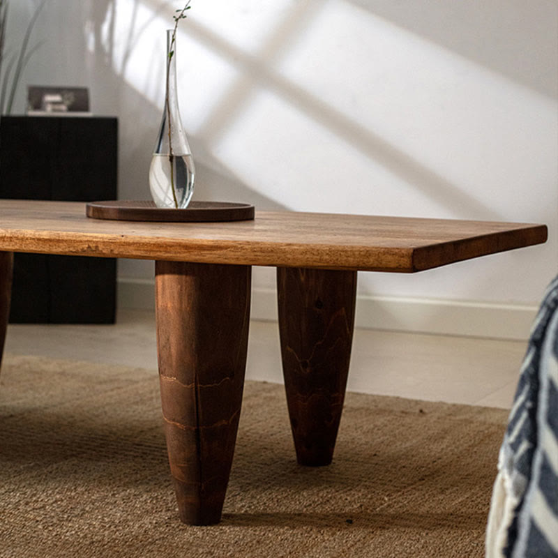 Simple Ash Wood Square Coffee Table