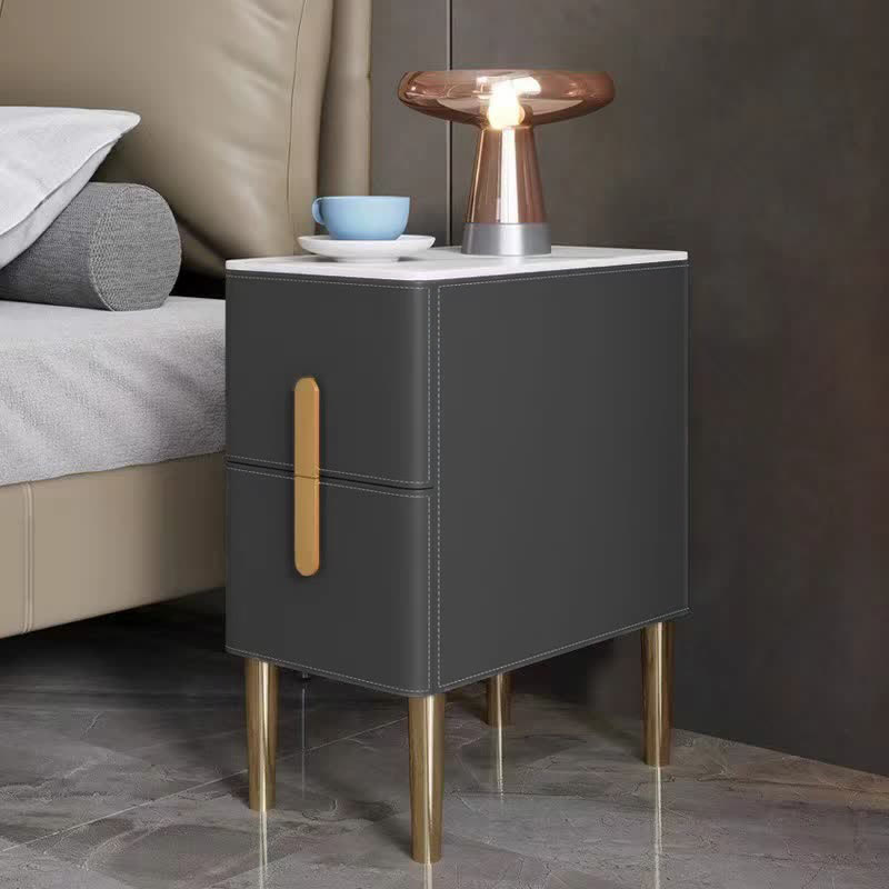 Bedroom Saddle Leather Side Table