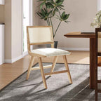 2x/4x/6x Mid-Century Rattan Farmhouse Dining Chairs - C - 6x Chairs - image 10