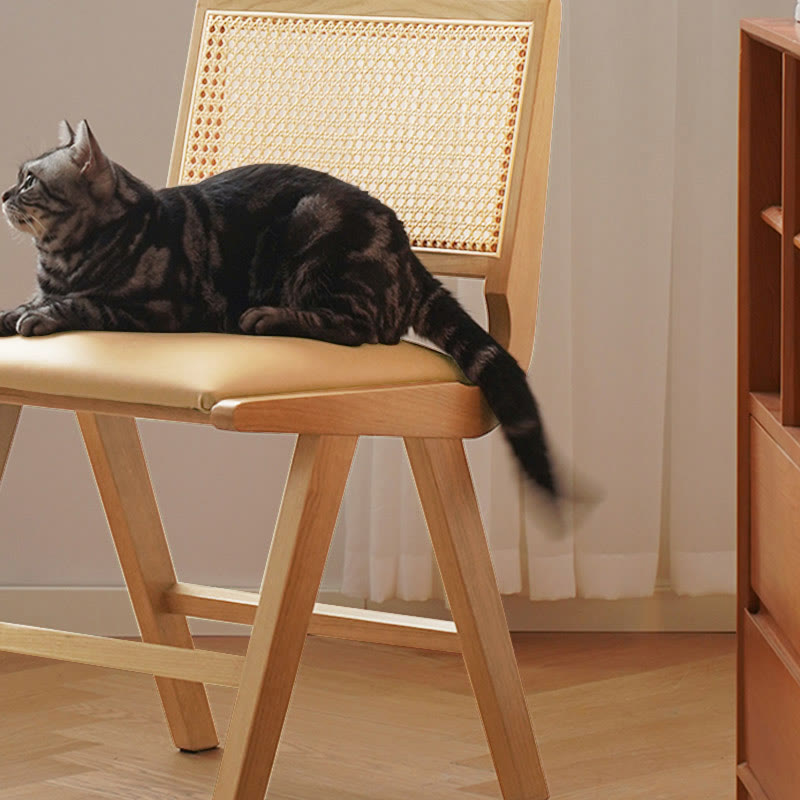 2x/4x/6x Mid-Century Rattan Farmhouse Dining Chairs