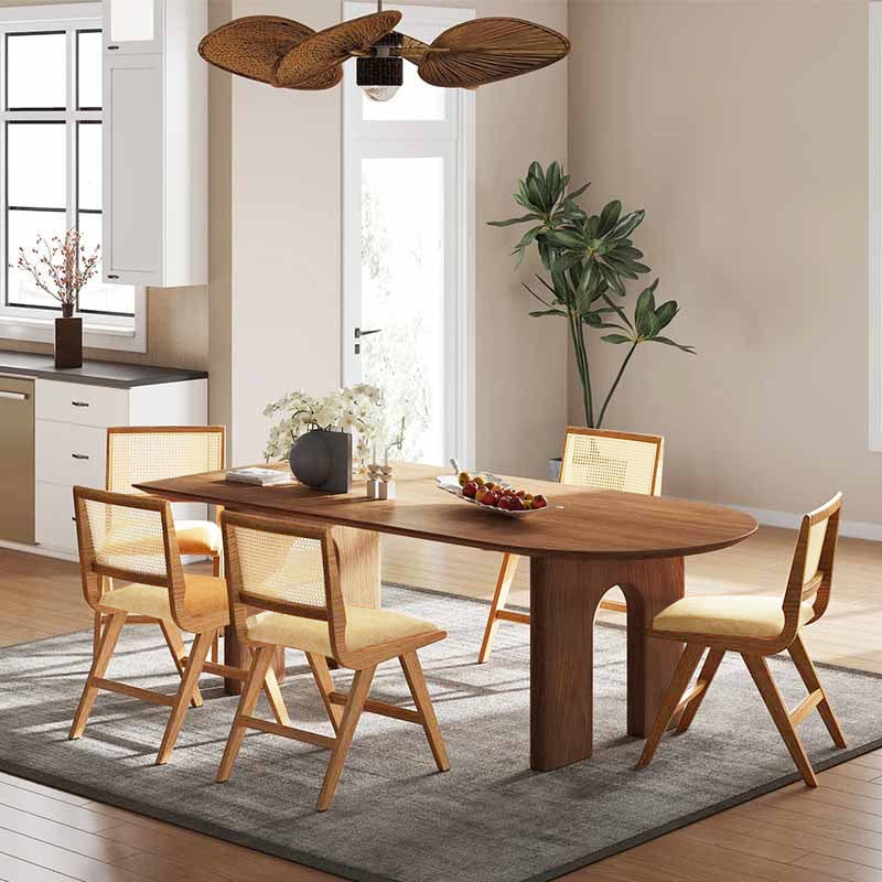 2x/4x/6x Mid-Century Rattan Farmhouse Dining Chairs - image 2