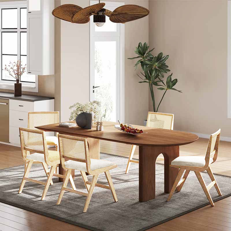 2x/4x/6x Mid-Century Rattan Farmhouse Dining Chairs - image 14