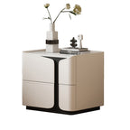 Saddle Leather Rectangle Bedroom Storage Cabinet - image 4