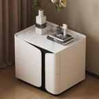 Saddle Leather Rectangle Bedroom Storage Cabinet - image 6