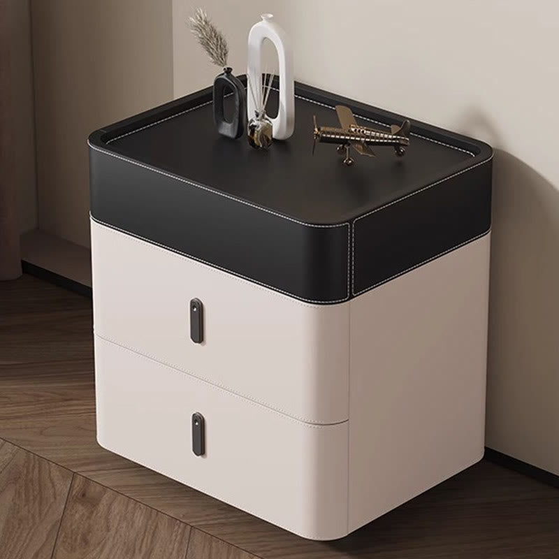Premium Saddle Leather Rounded Edges Nightstand - image 4