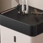 Premium Saddle Leather Rounded Edges Nightstand - image 8