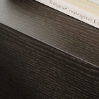 Saddle Leather Double Door Bedside Table - image 4